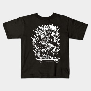 Skeleton skater Kids T-Shirt